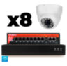 Комплект видеонаблюдения IP 5Мп KIT-A508IP-PL 8 камер, программный датчик движения, удаленный доступ, ночное видение