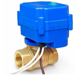 Шаровый кран  QT07-S2-DN15 на 1/2" проводные датики воды