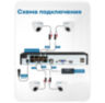 Комплект видеонаблюдения IP 5Мп Nevview NVE-D503-POE 3 камеры с ночной съемкой для помещения, с датчиком движения