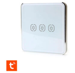Сенсорный пульт управления ZW-E3R трехканальным ZigBee выключателем Белый