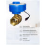 Шаровый кран QT06-20W 3/4" дюйма с WiFi модулем