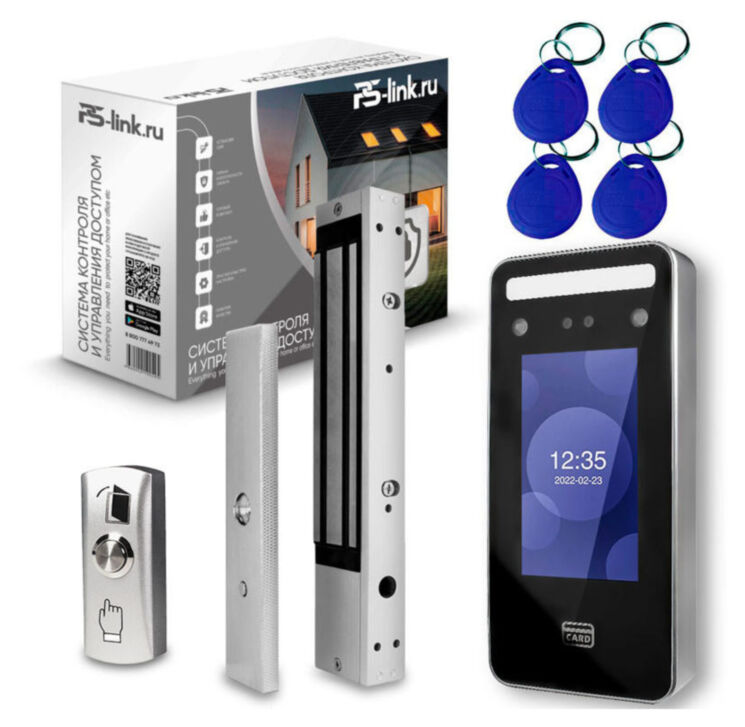 Система СКУД Ps-Link KIT-TM06-350 / детектор лиц / RFID