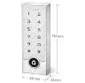 Комплект СКУД KIT-TB2EM-WP-180 эл. магнитный замок 180кг, сенсорная панель, RFID