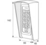 Козырёк для панели доступа PS-LINK PS-208C-EMW серый PETG