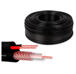 Кабель КВК  KVK-CCA-2035-40 RG-59 + 2 x 0.35 кв.мм. 40м.