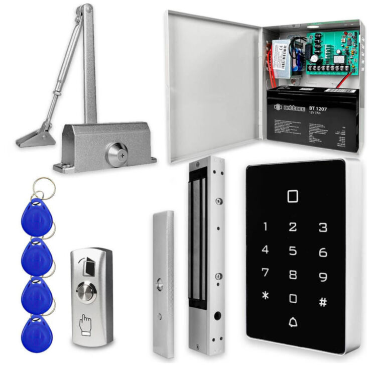 Система СКУД Ps-Link KIT-T12EM-280UPS с блоком резервного питания и панелью на 2000 пользователей