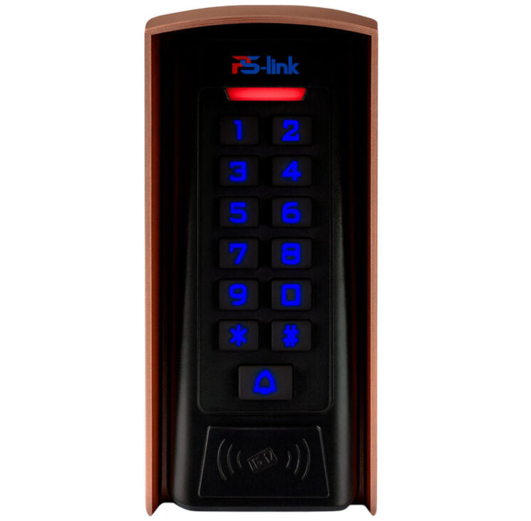 Козырек для панели доступа Ps-Link PS-C1EM медный PETG