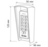 Козырёк для панели доступа Ps-Link PS-K33EM коричневый PETG
