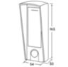 Козырёк для панели доступа Ps-Link PS-HF3-WF черный PETG