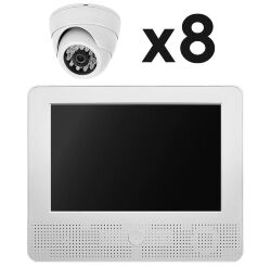 Комплект видеонаблюдения AHD 2Мп  KIT-A9208HD 8 камер для помещения, регистратор с монитором