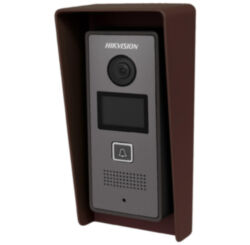 Козырек для видеодомофона Hikvision уличный, защитный, для Hiwatch и iFLOW, коричневый, 3D-печать, пластик