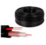 Кабель КВК KVK-CCA-2075K-70 с набором коннекторов RG-59 + 2 x 0.75 мм. 70м.