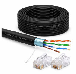 Кабель витая пара FTP4 cat.5E CCA 70 метров  FTP-CCA70-OUT уличный