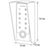 Козырёк для панели доступа Ps-Link PS-TF2EM-WP-W зеленый из PETG