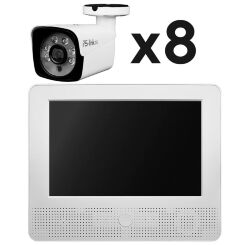 Комплект видеонаблюдения AHD 2Мп  KIT-C9208HD 8 камер для улицы, регистратор с монитором