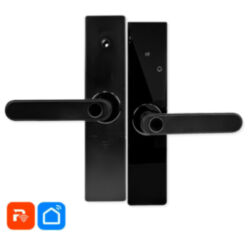 Умный дверной замок  PS-Z17-TY Wi-Fi Tuya электронный биометрический с отпечатком пальца черный