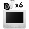 Комплект видеонаблюдения AHD 5Мп KIT-C9506HD 6 камер для улицы, регистратор с монитором