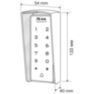 Козырёк для панели доступа Ps-Link PS-T1202EM-WP-W белый PETG