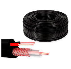 Кабель КВК  KVK-CU-2075-90 RG-59 + 2 x 0.75 мм. 90м.