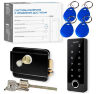 Комплект СКУД KIT-TF3EM-WP-W-B эл. механический замок, RFID, WIFI, отпечаток, защита IP66