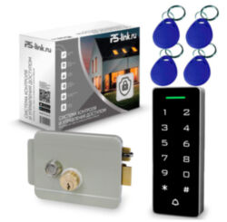 Система СКУД PS-Link KIT-T1202EM-WP-W-G / эл. механический замок / кодовая панель / RFID / WIFI