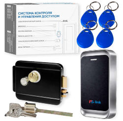 Комплект СКУД  KIT-MT1301EM-WP-B до 10000 пользователей, металл, тип EM-marine, механический замок