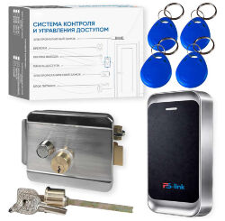 Комплект СКУД  KIT-MT1301EM-WP-SL до 10000 пользователей, металл, тип EM-marine, механический замок из нержавейки